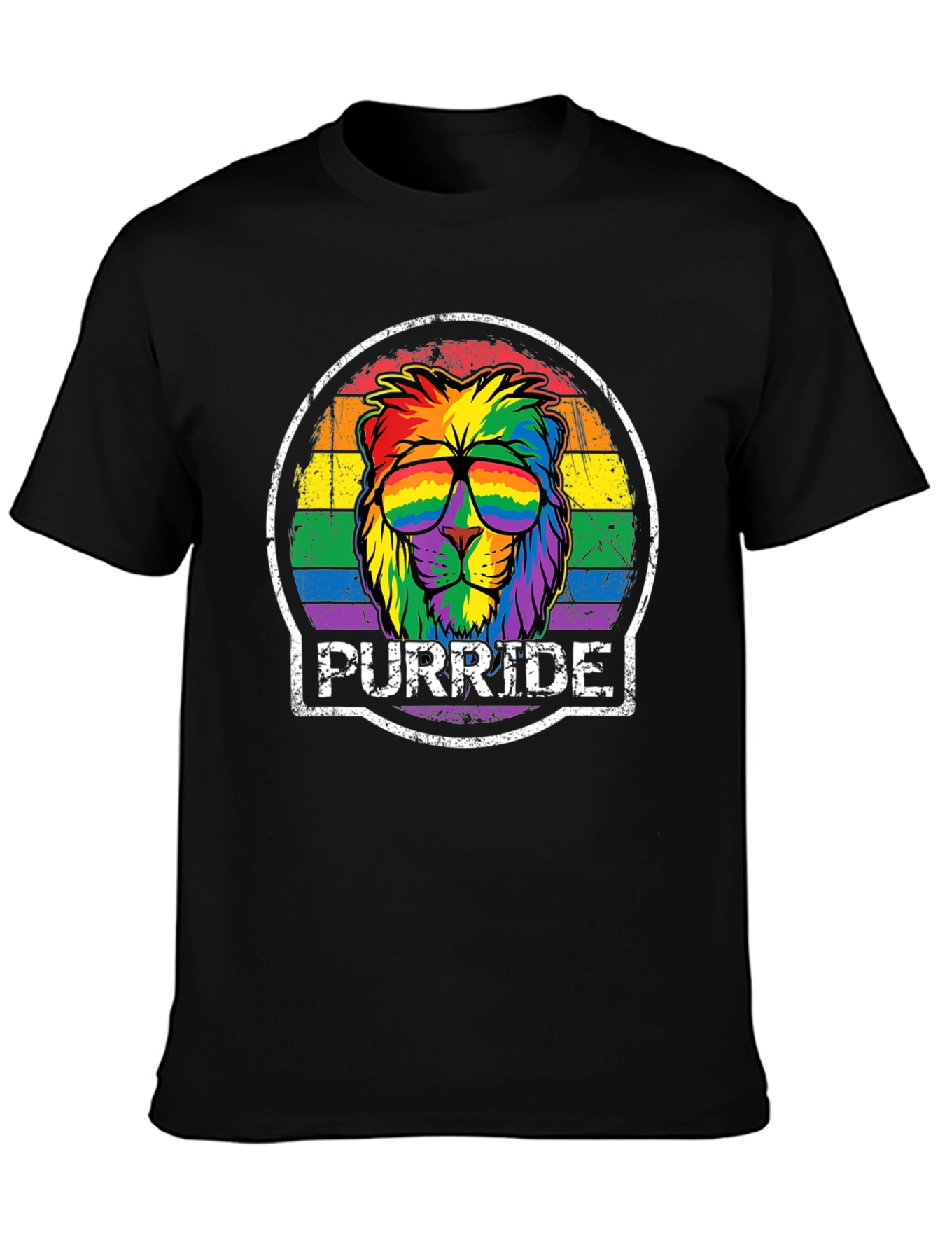 Purride Lion Graphic Tee - Pride Month Apparel