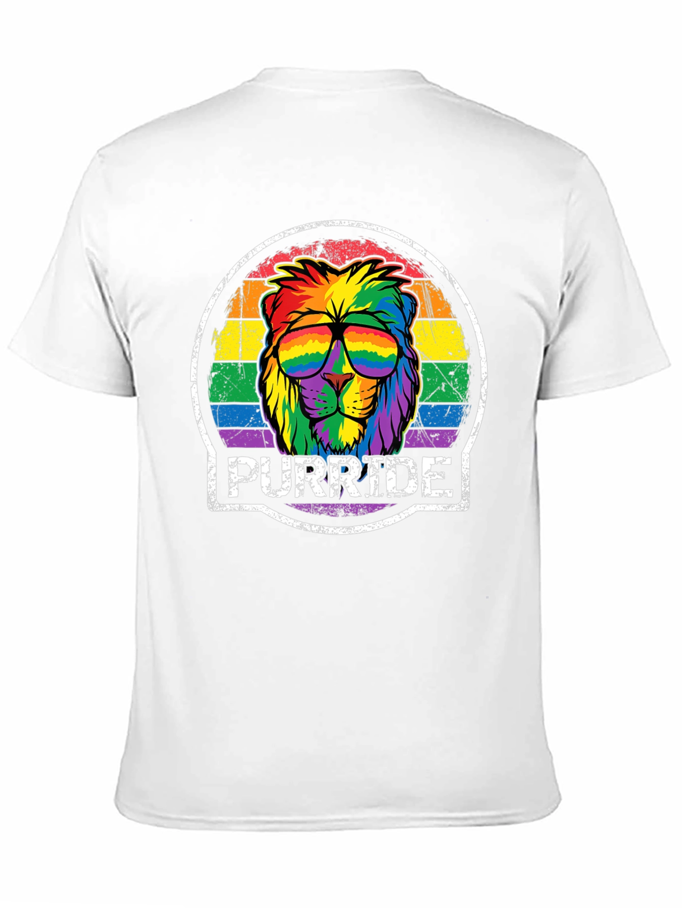 Purride Lion Graphic Tee - Pride Month Apparel