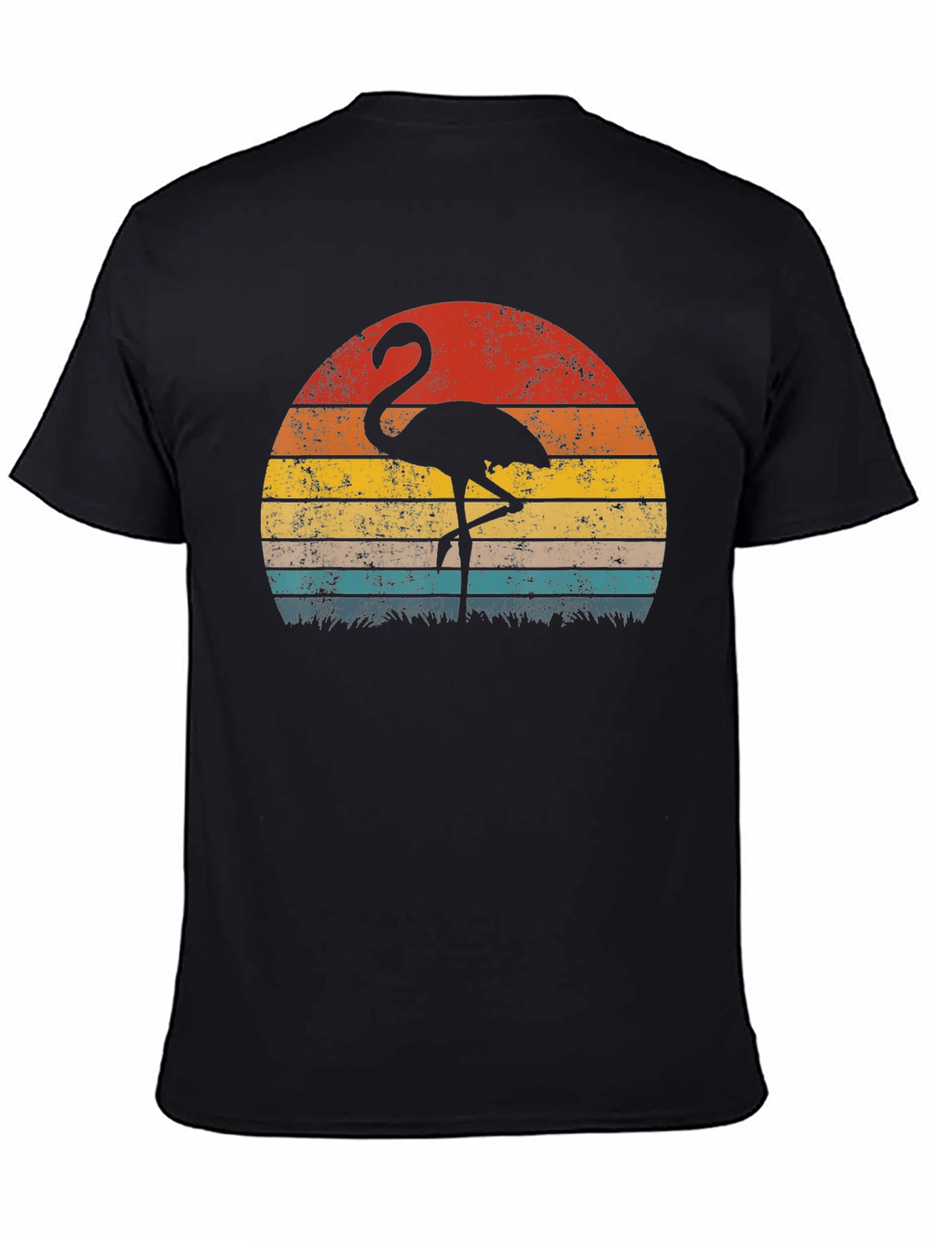 Retro Flamingo Sunset Graphic Tee