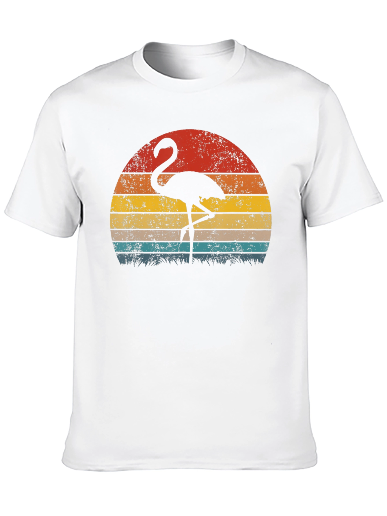 Retro Flamingo Sunset Graphic Tee