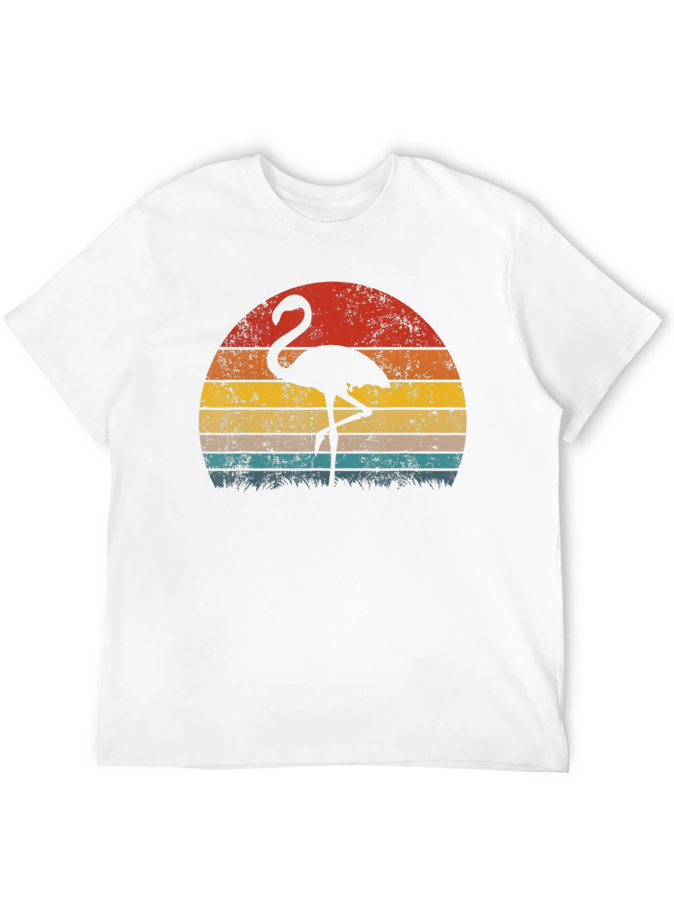 Retro Flamingo Sunset Graphic Tee