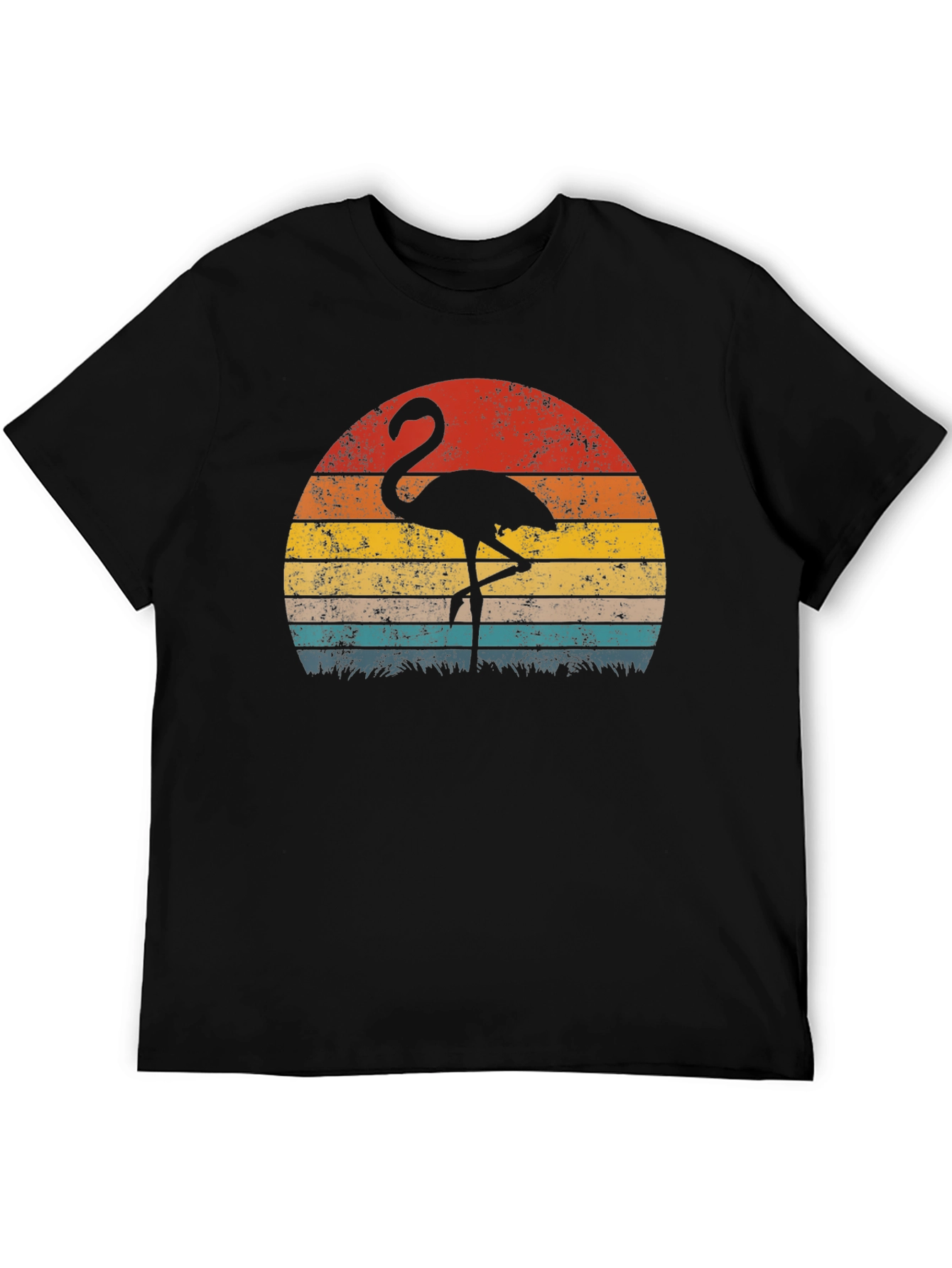 Retro Flamingo Sunset Graphic Tee