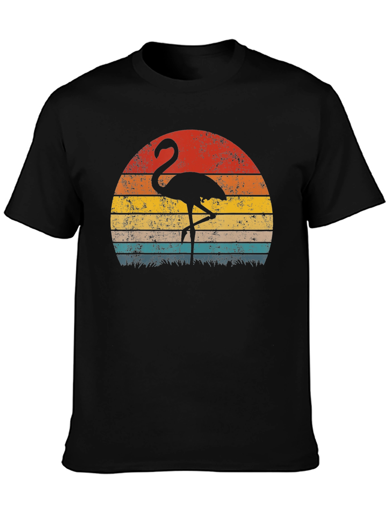 Retro Flamingo Sunset Graphic Tee