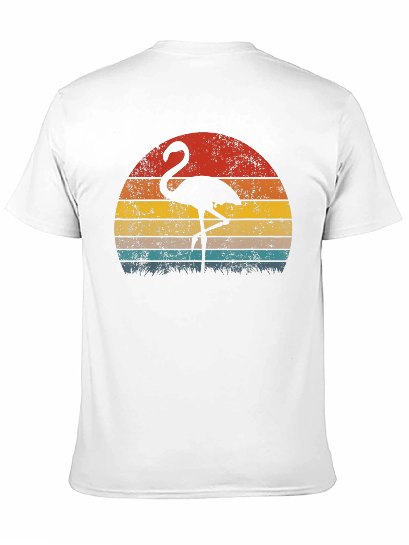 Retro Flamingo Sunset Graphic Tee