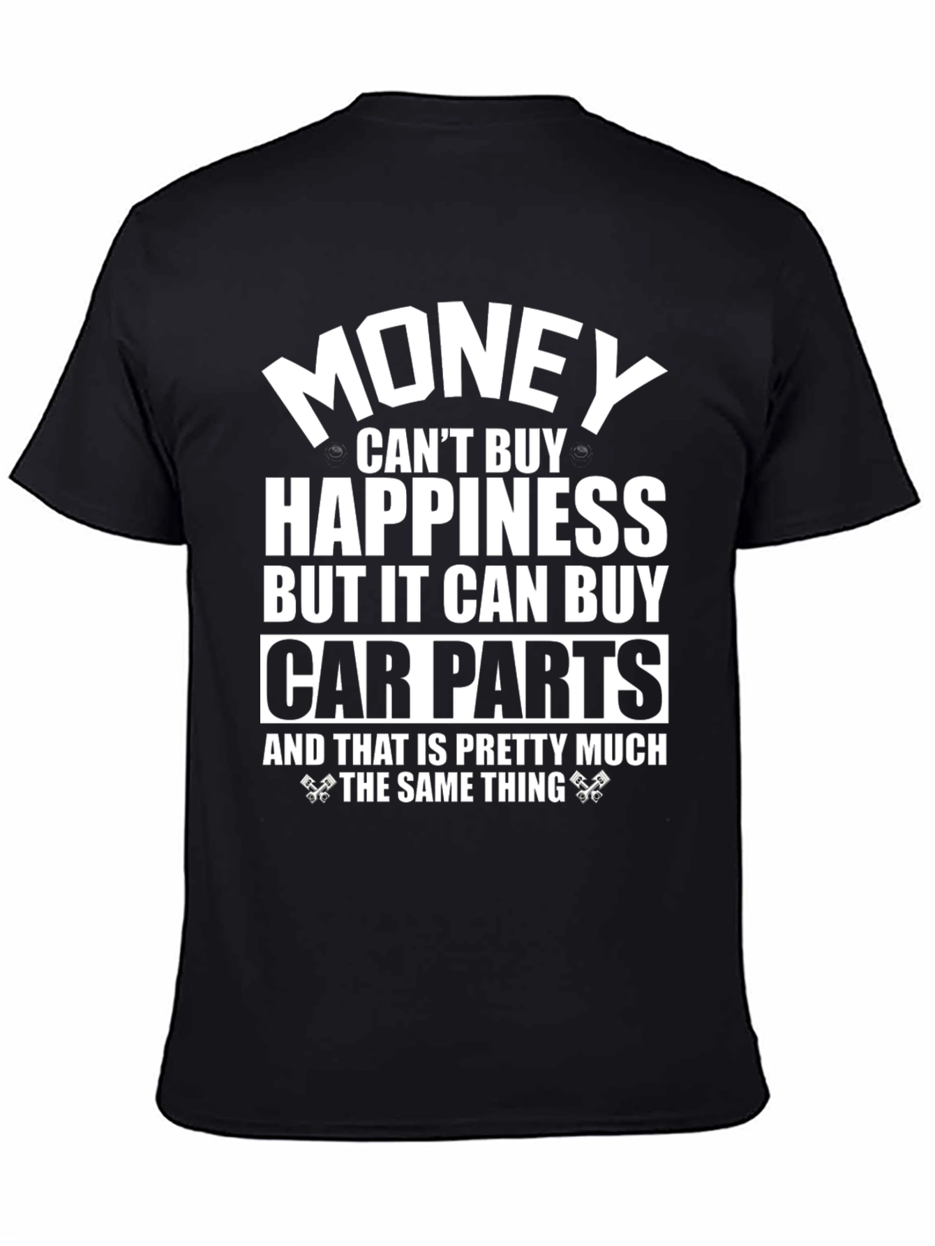 Money Car Parts Black T-Shirt