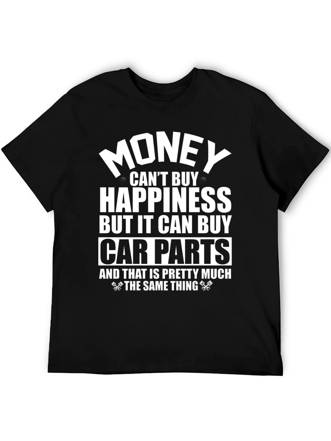 Money Car Parts Black T-Shirt