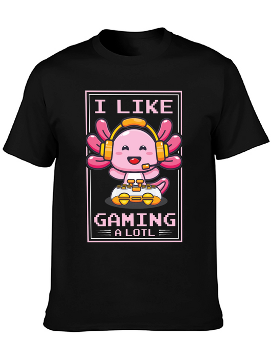 I Like Gaming a Lotl Axolotl Gamer T-Shirt