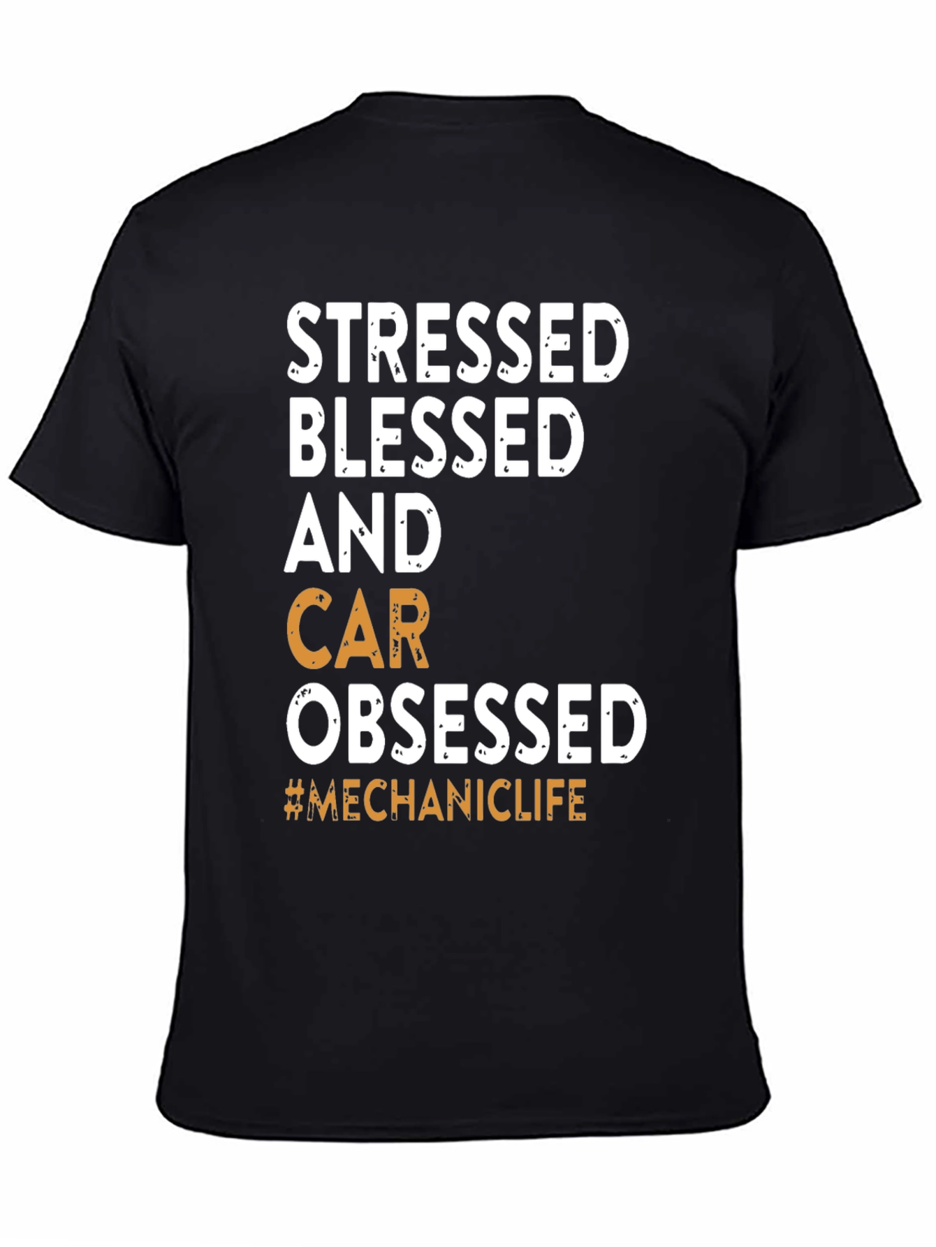 Stressed Blessed Car Obsessed T-Shirt