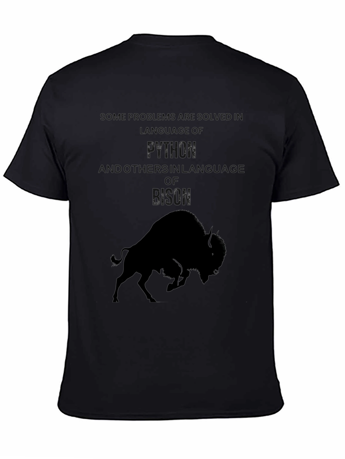 Python & Bison Graphic Tee - Black
