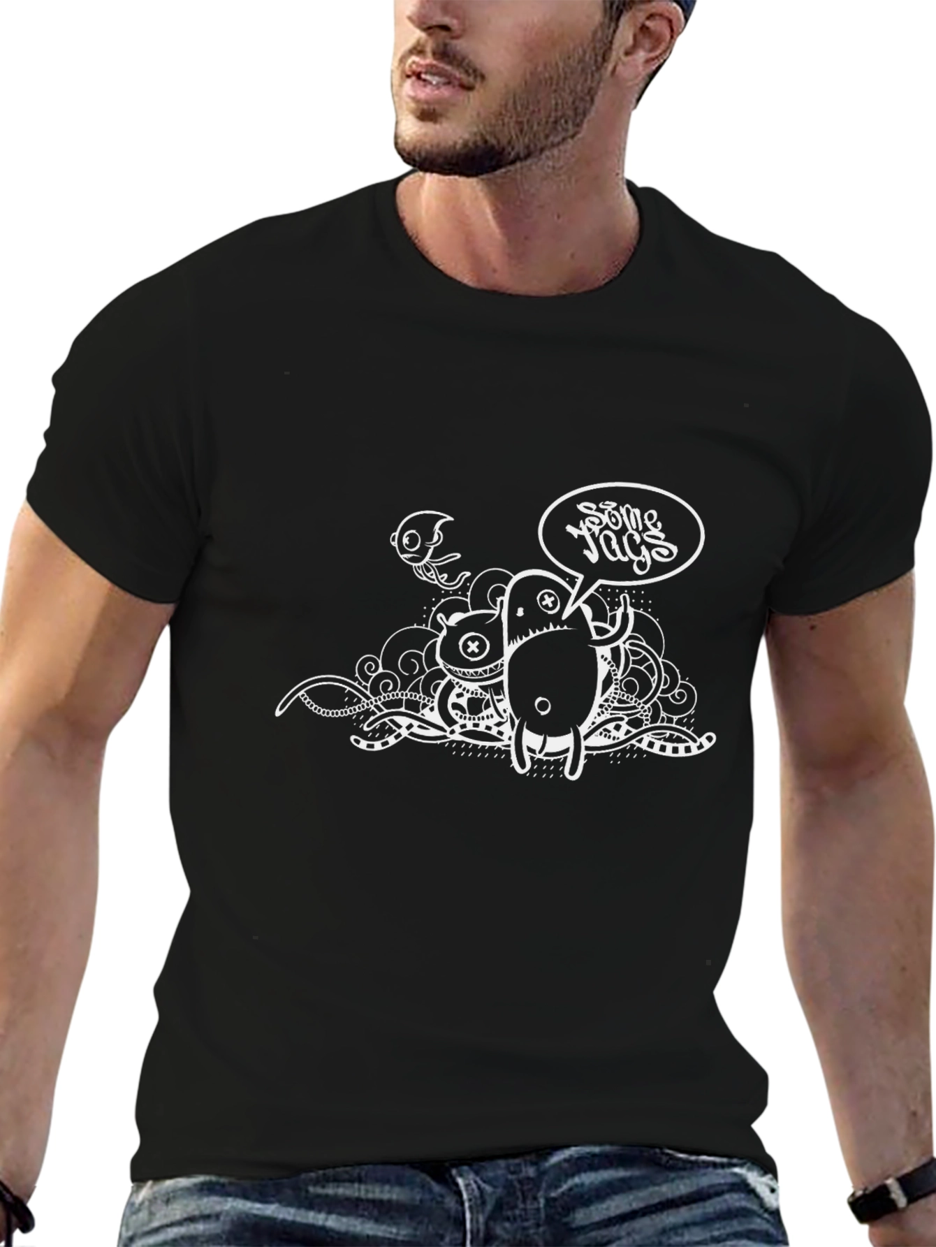 Black T-Shirt with Some Yays Graphic