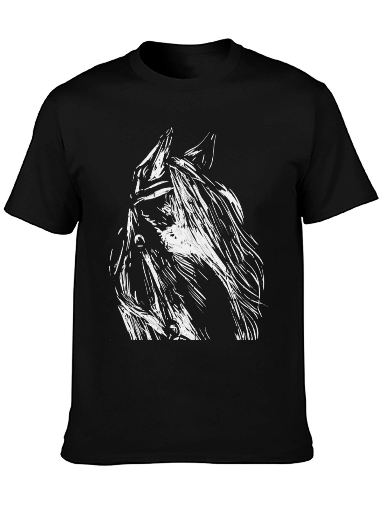 Horse Graphic Black T-Shirt