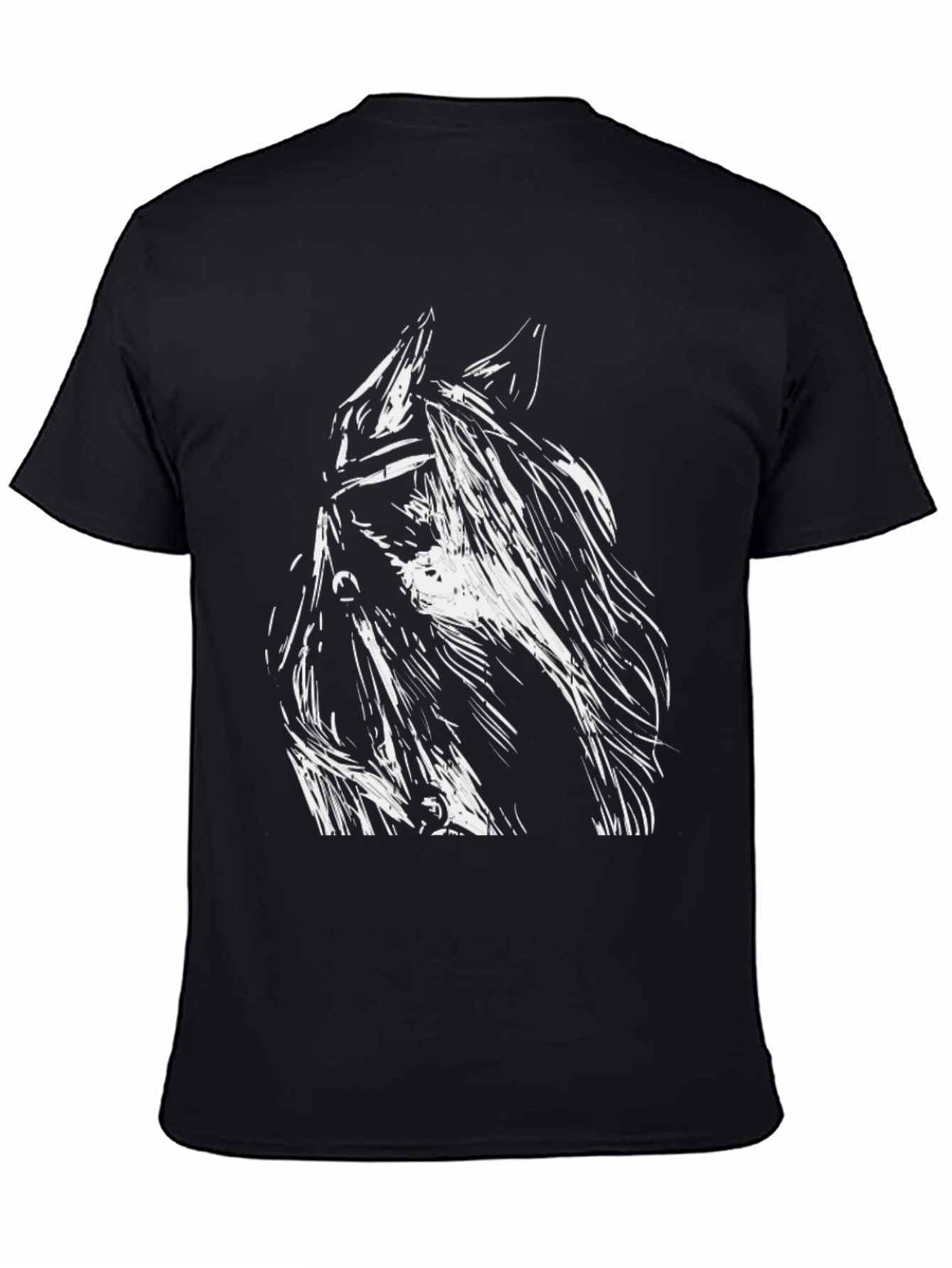 Horse Graphic Black T-Shirt