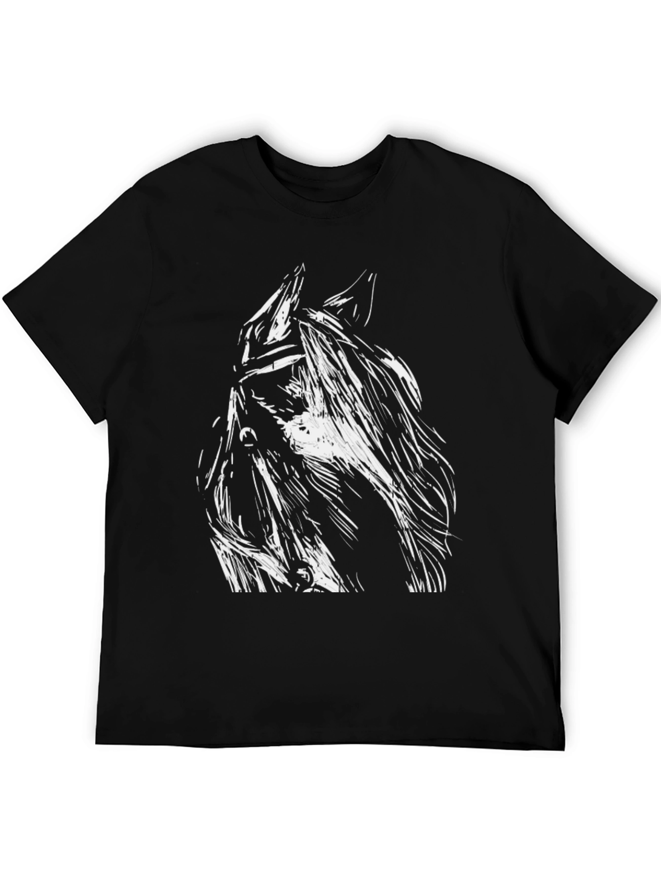 Horse Graphic Black T-Shirt