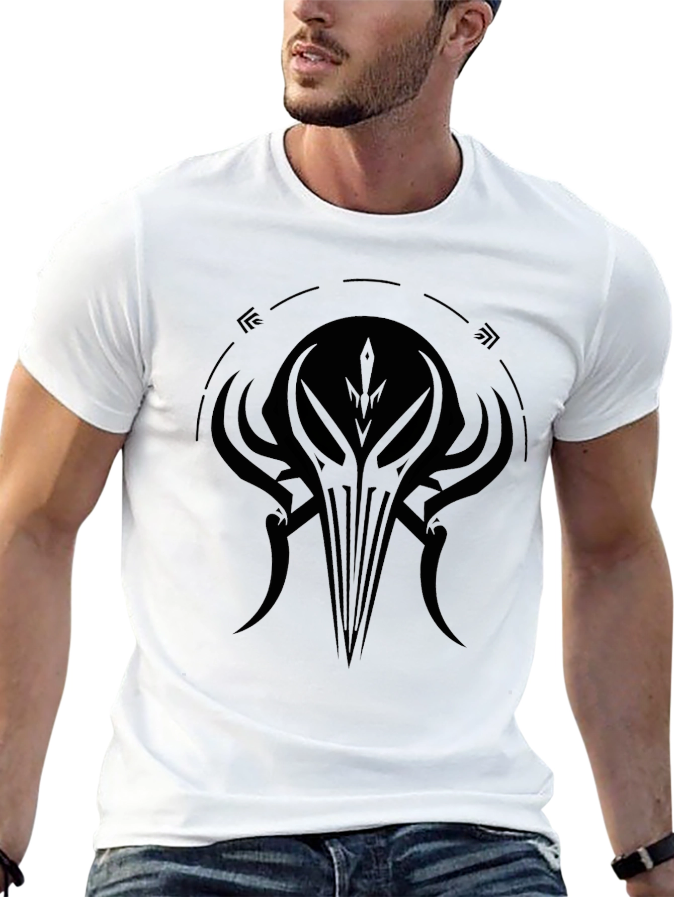 Graphic Tee - Dark Abstract Design