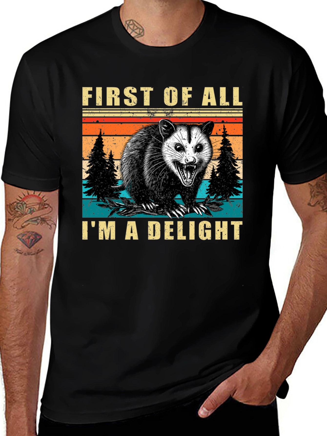 First of All Im a Delight Opossum T-Shirt