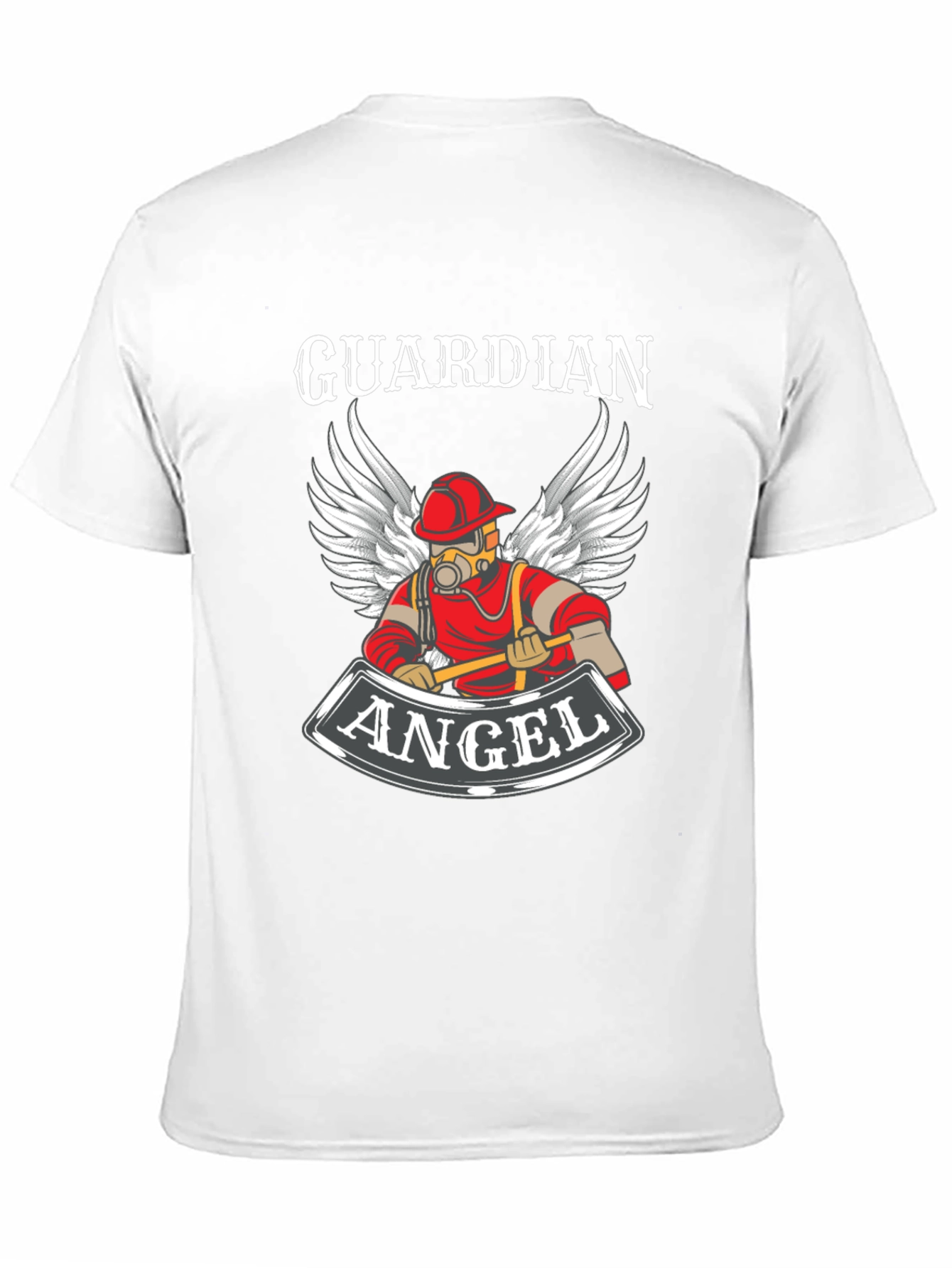 Guardian Angel Firefighter T-Shirt - Black
