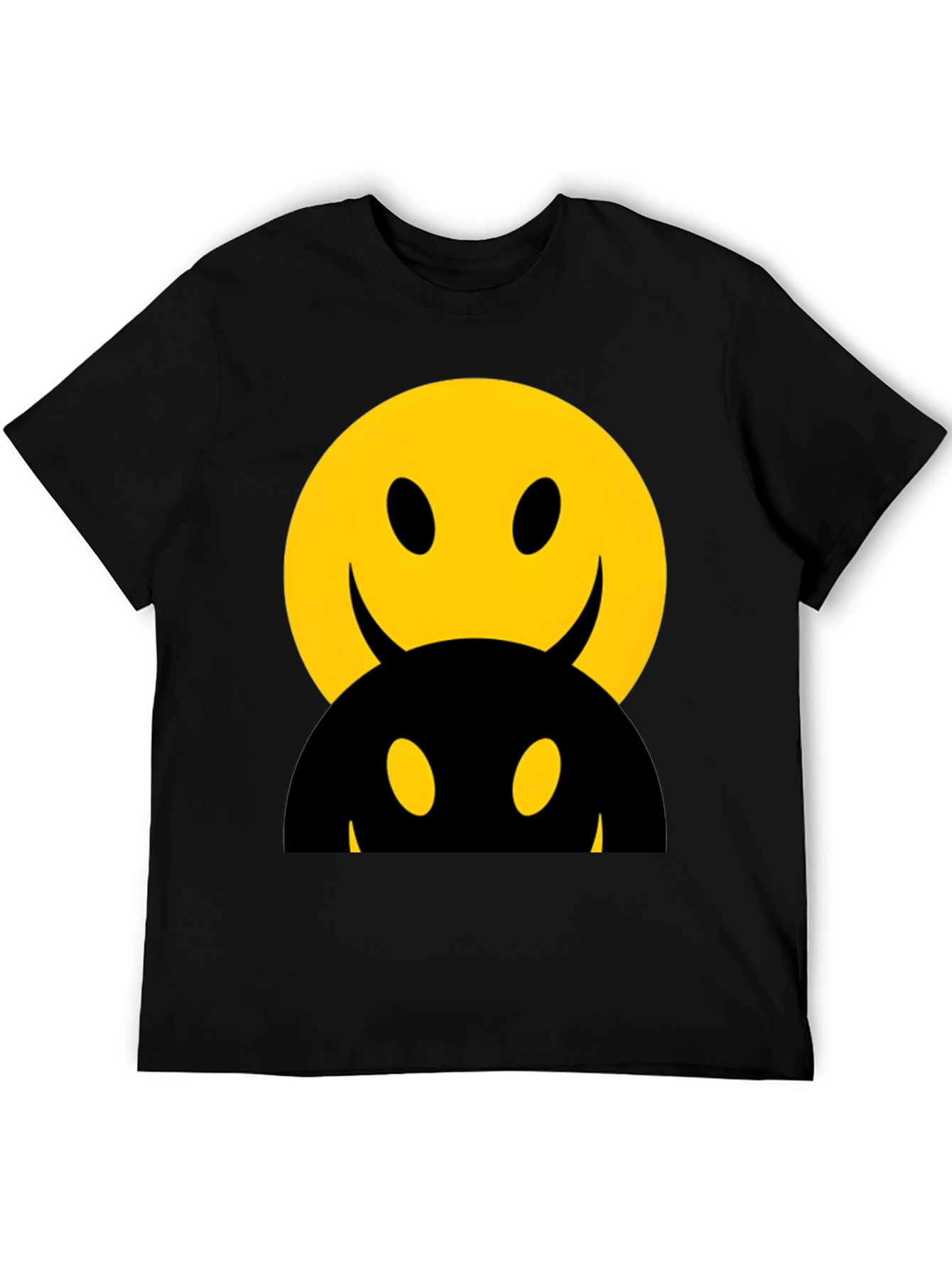 Smiley Face Devilish Graphic T-Shirt