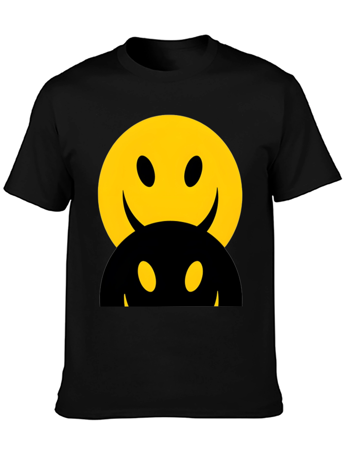 Smiley Face Devilish Graphic T-Shirt