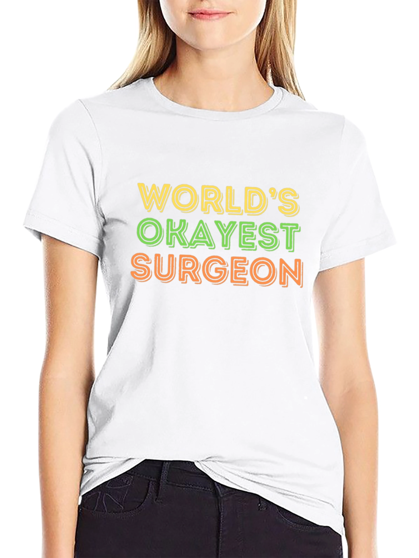 Worlds Okayest Surgeon T-Shirt - Funny Medical Tee