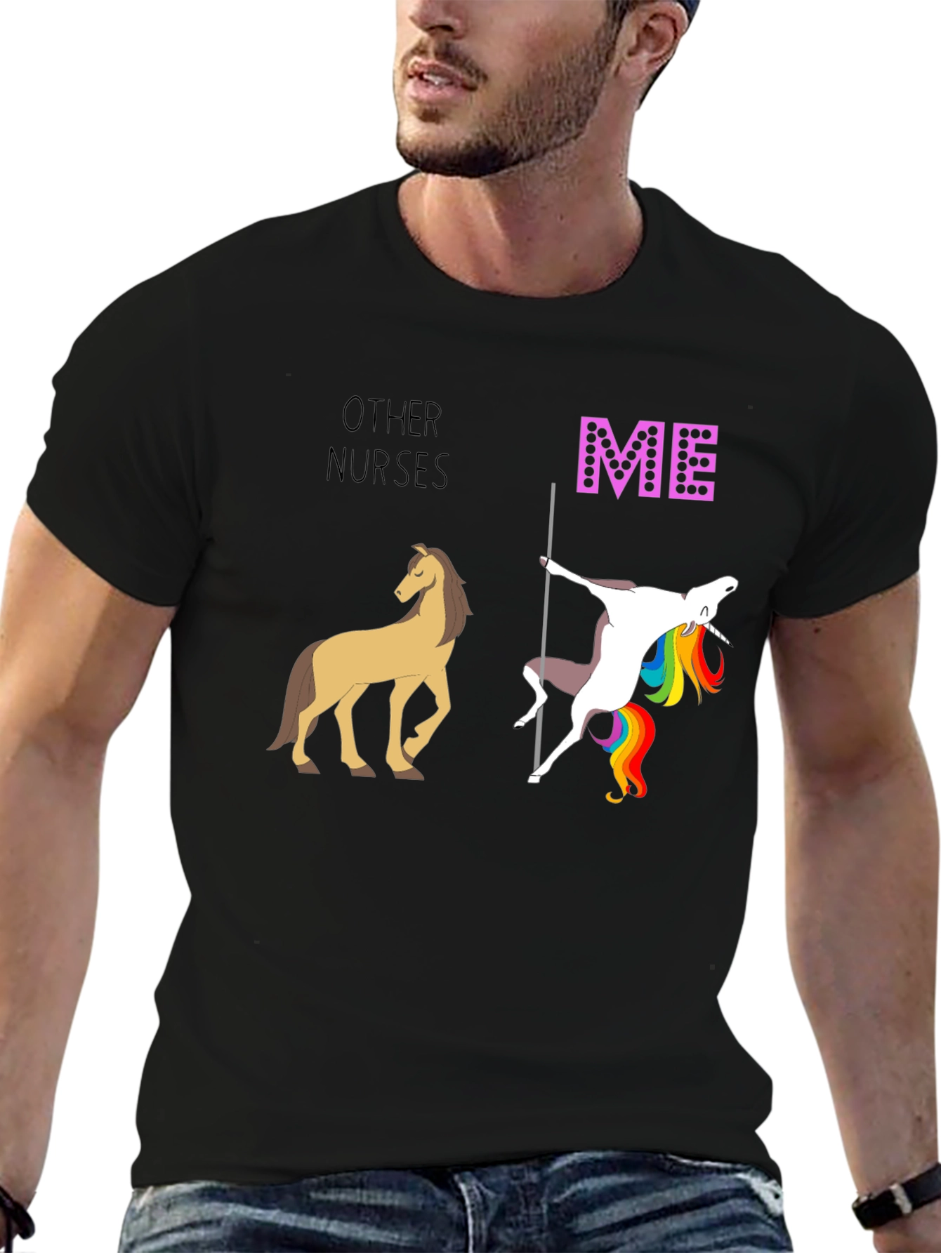 Funny Other Nurses vs Me Graphic T-Shirt
