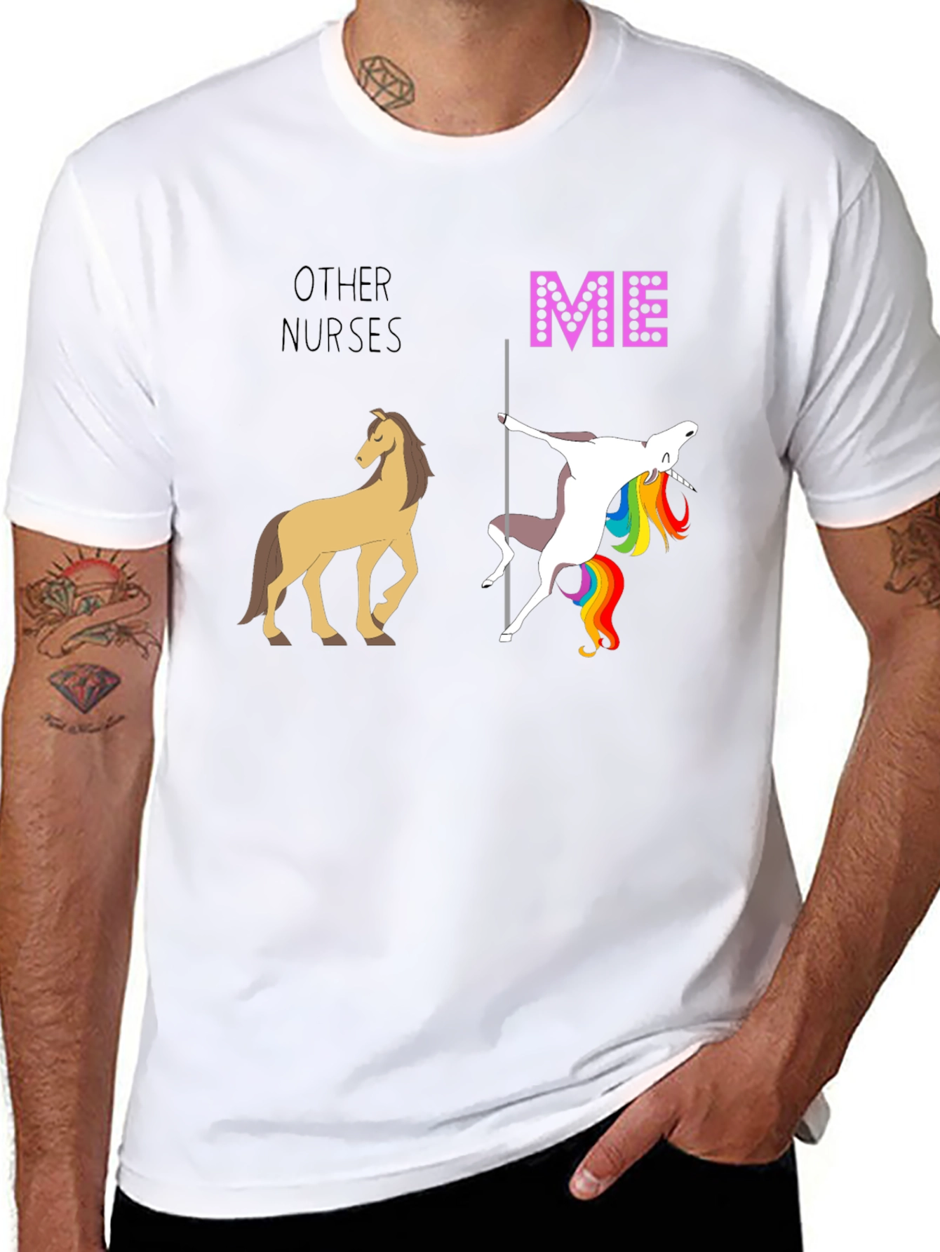 Funny Other Nurses vs Me Graphic T-Shirt