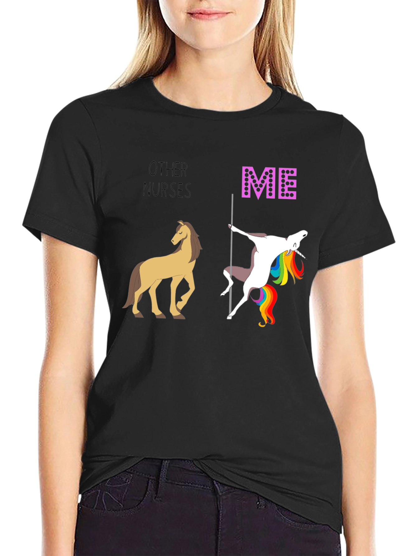 Funny Other Nurses vs Me Graphic T-Shirt