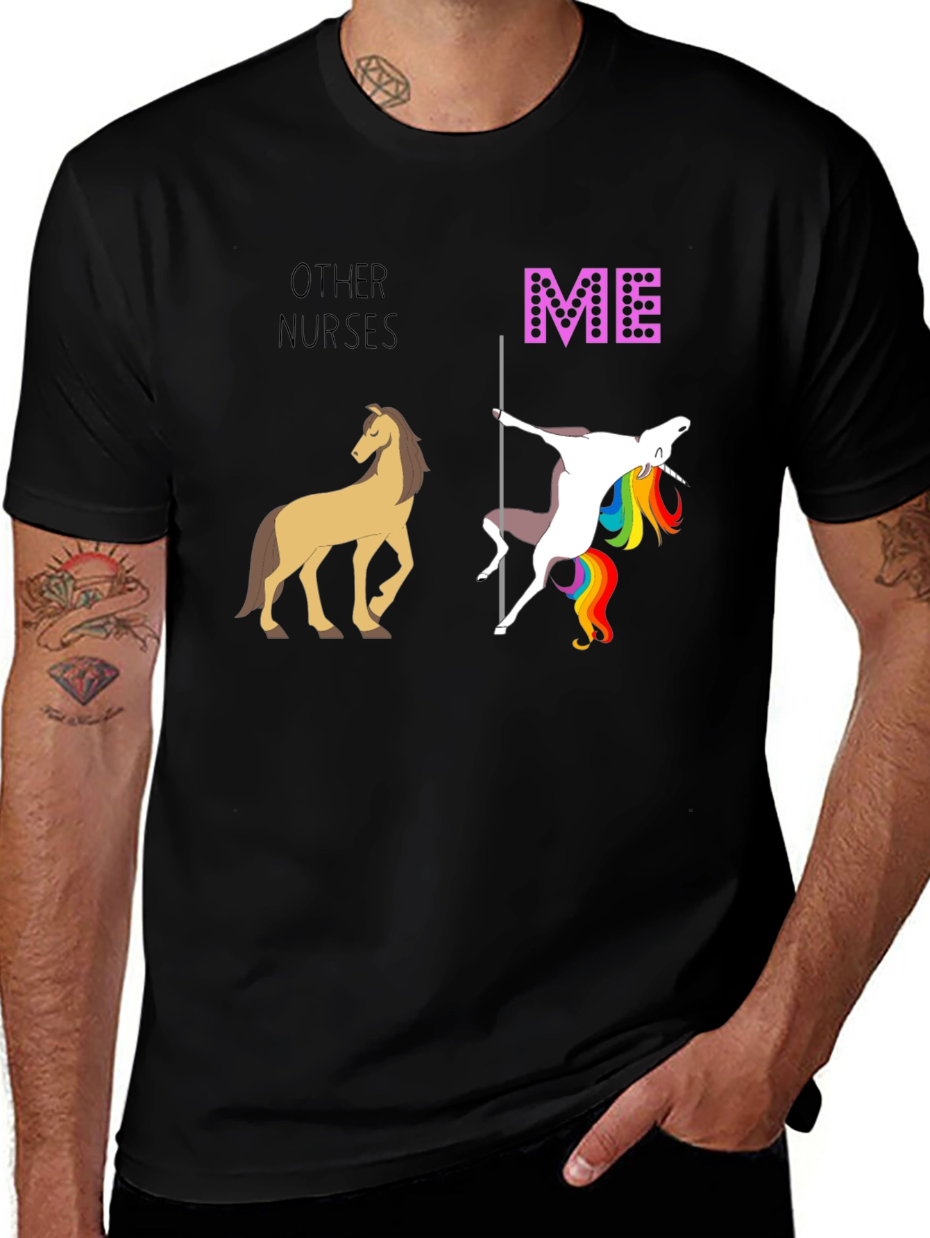 Funny Other Nurses vs Me Graphic T-Shirt