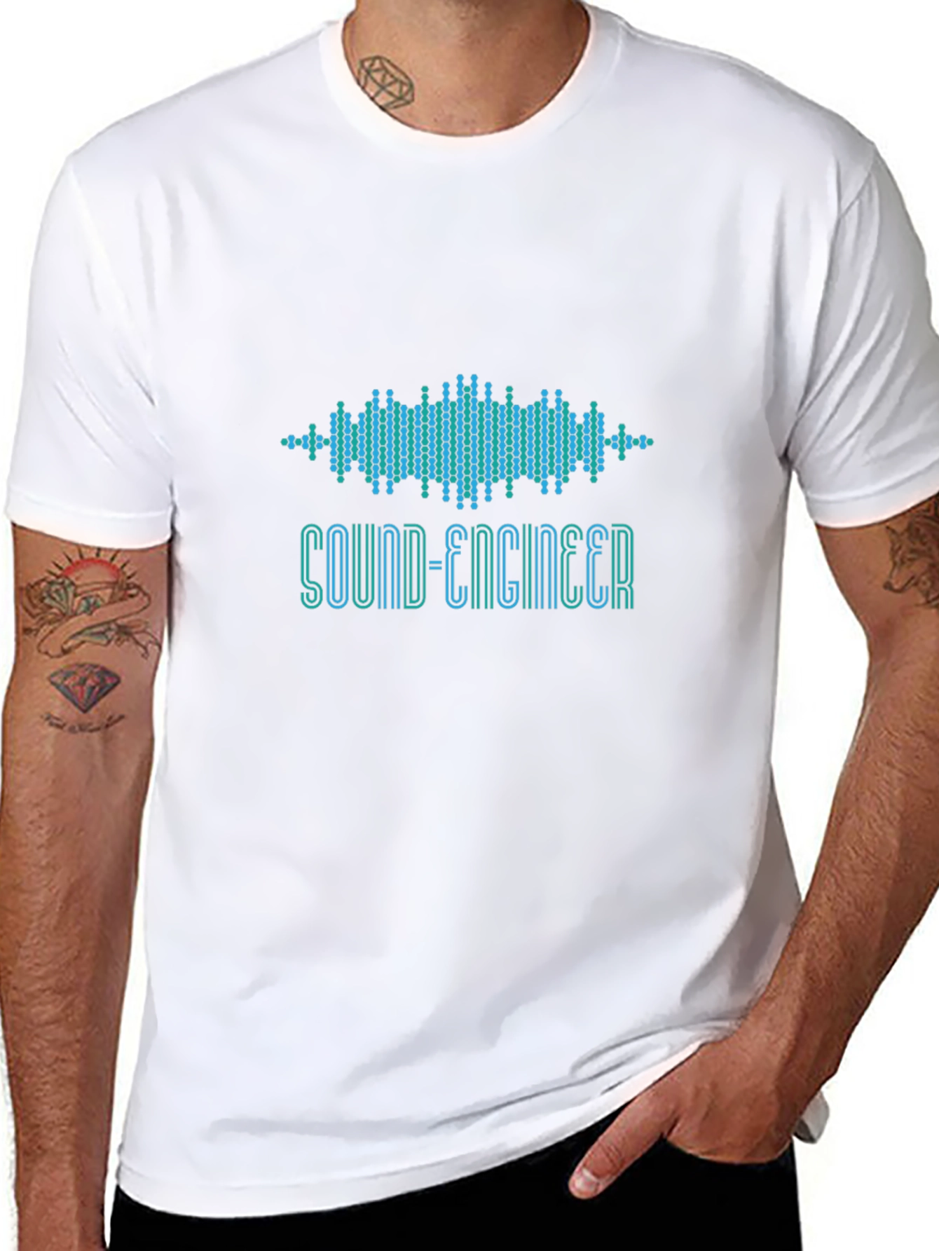 Sound Engineer Graphic T-Shirt - Black