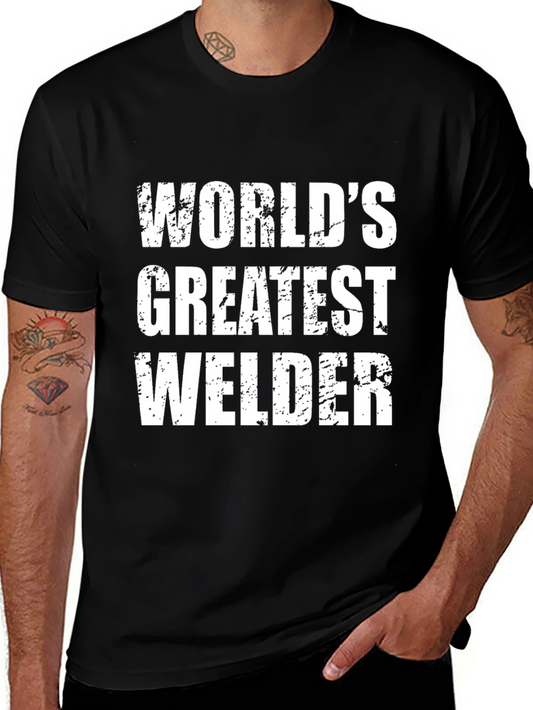 Worlds Greatest Welder T-Shirt - Black Tee