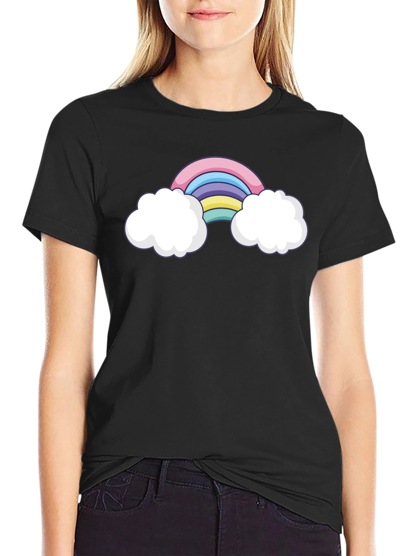 Rainbow & Clouds Graphic Tee