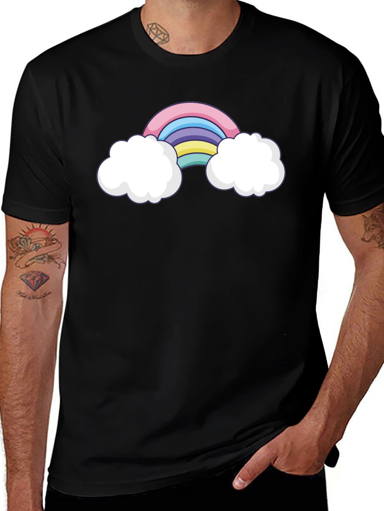 Rainbow & Clouds Graphic Tee