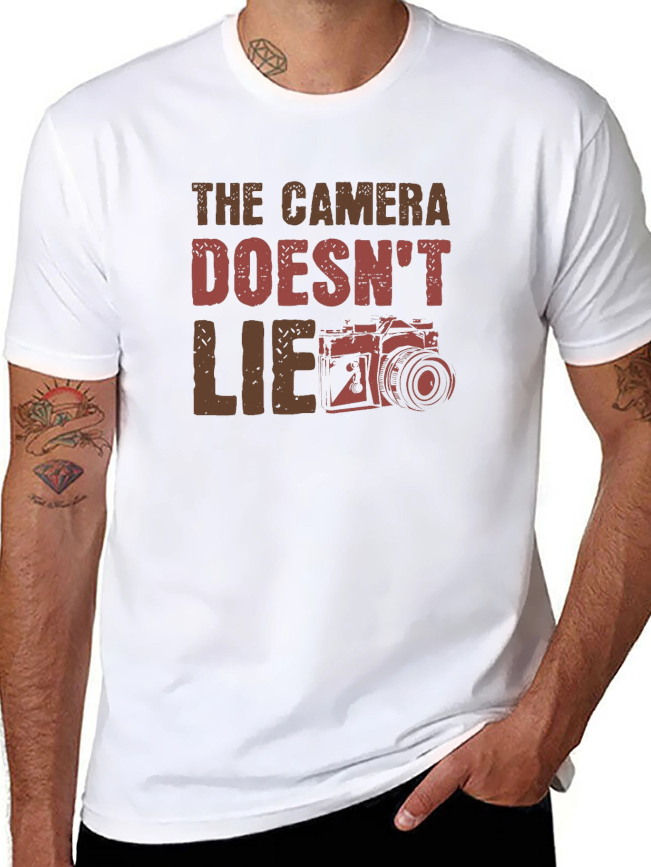 Camera Doesnt Lie Graphic T-Shirt
