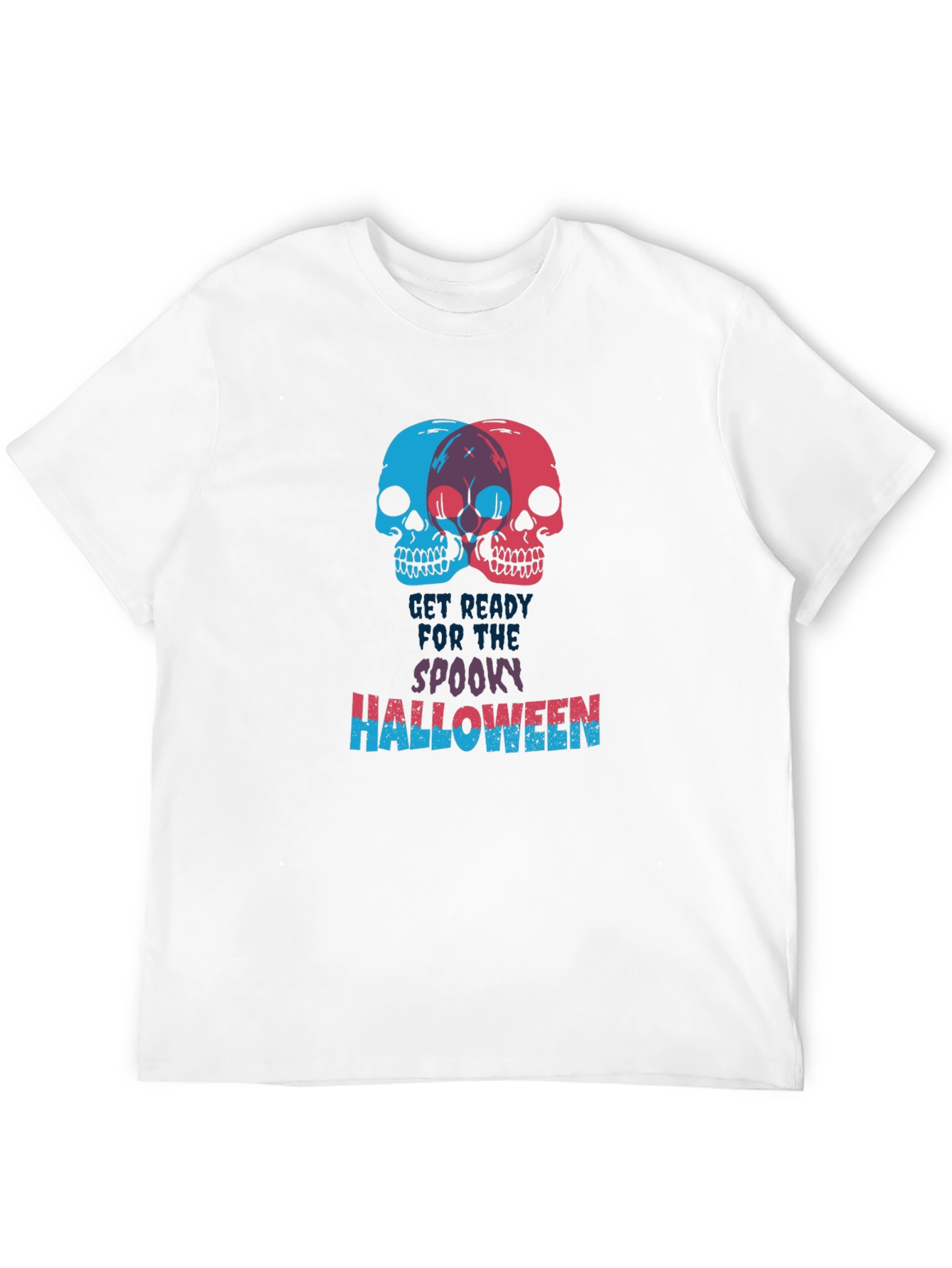 Spooky Halloween Skull Graphic Tee