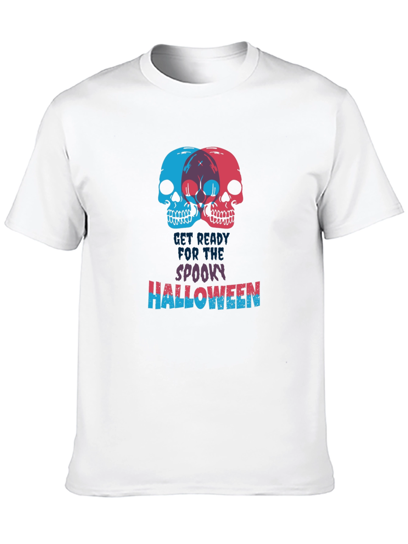 Spooky Halloween Skull Graphic Tee