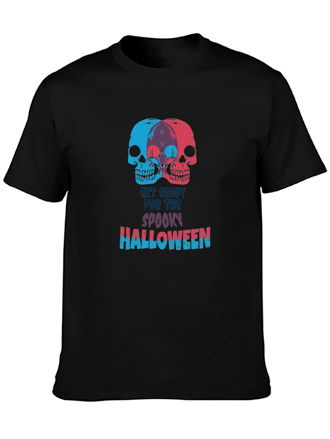 Spooky Halloween Skull Graphic Tee