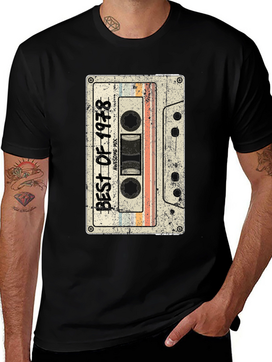 Best of 1978 Cassette Tape Graphic Tee - Retro Birthday Gift