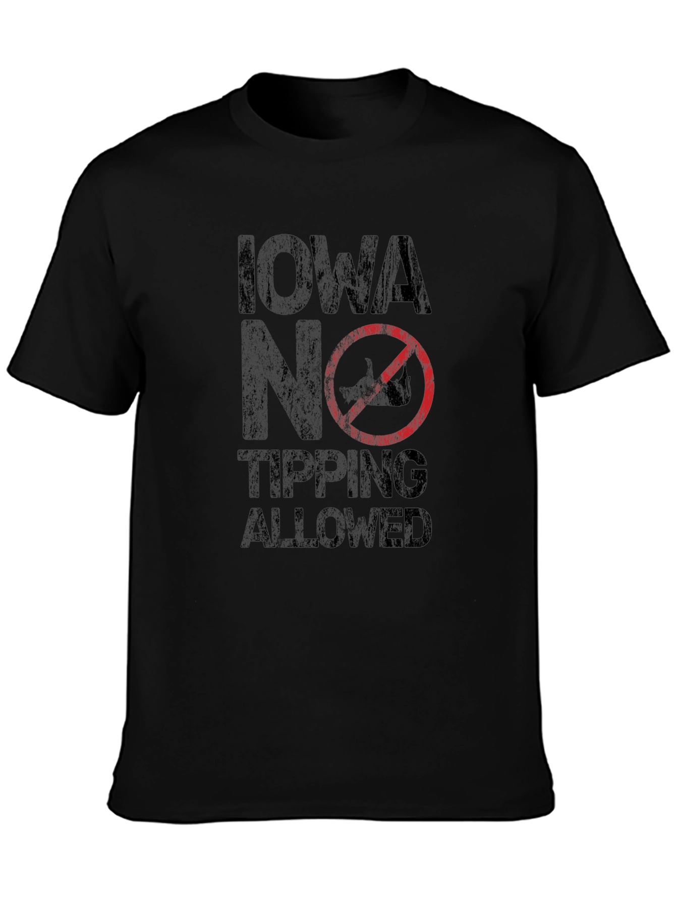 Iowa No Tipping Allowed Graphic Tee