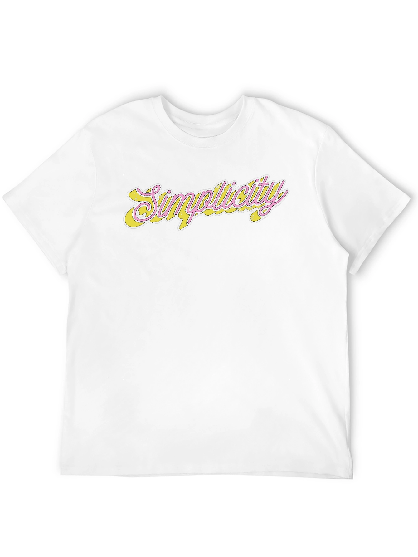 Simplicity Graphic Tee - Stylish Black Cotton Blend Shirt