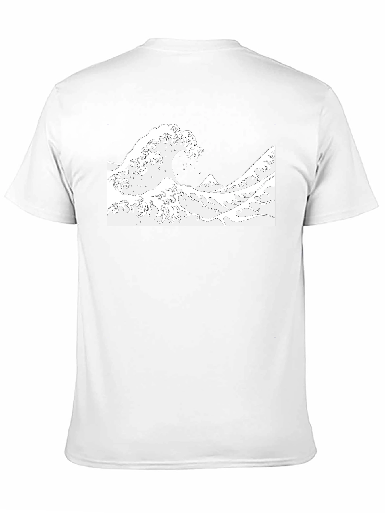 Great Wave Graphic Tee - Black Cotton T-Shirt