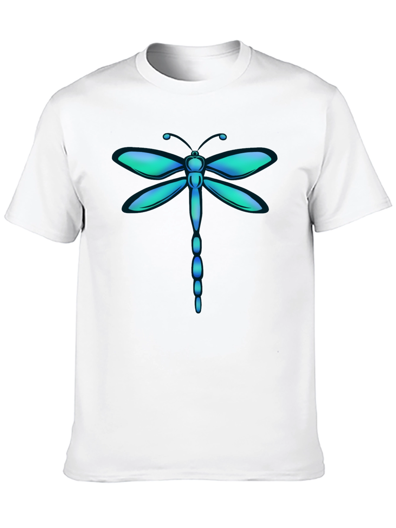 Dragonfly Graphic Tee - Stylish Mens Black T-Shirt