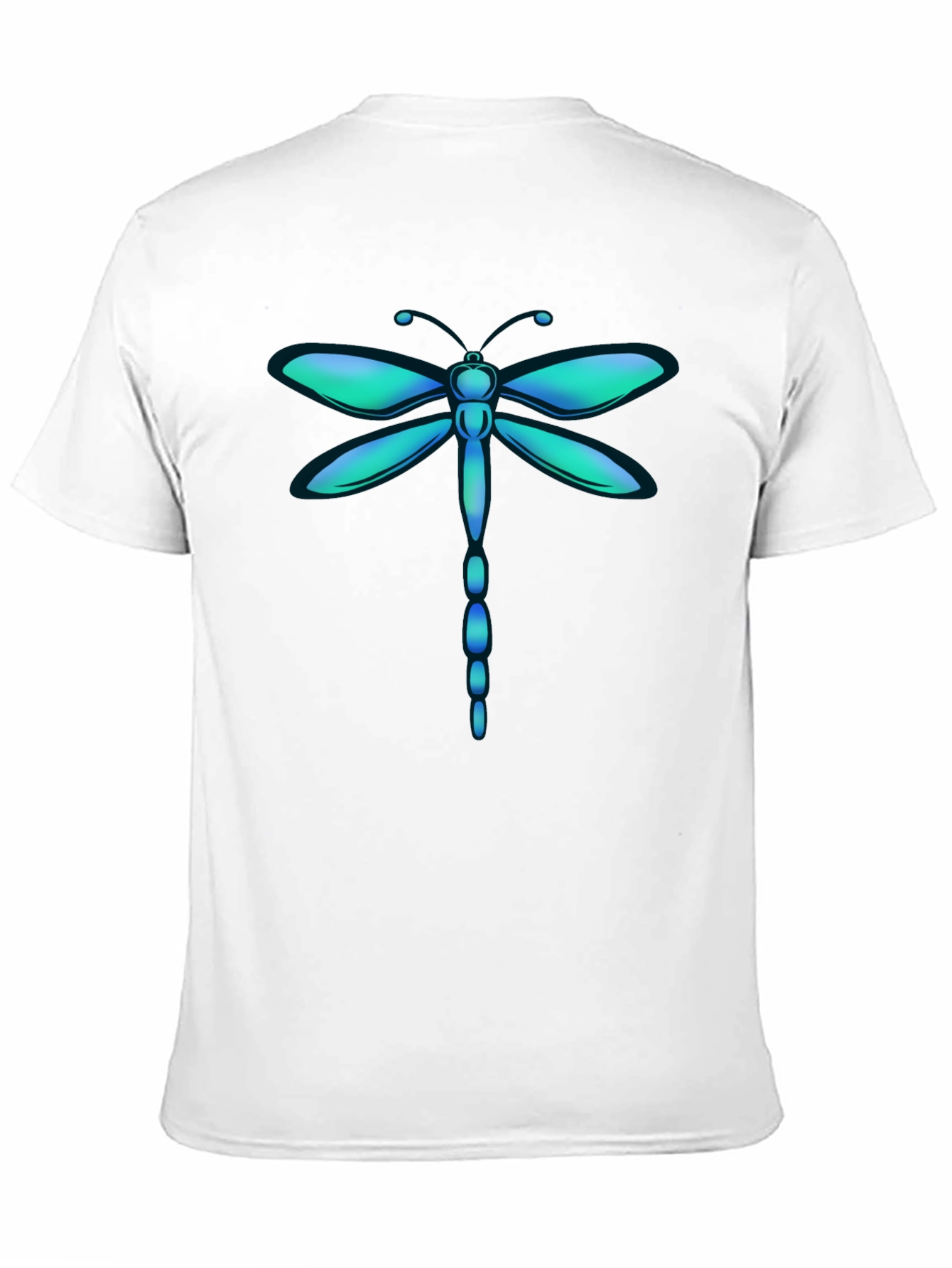 Dragonfly Graphic Tee - Stylish Mens Black T-Shirt