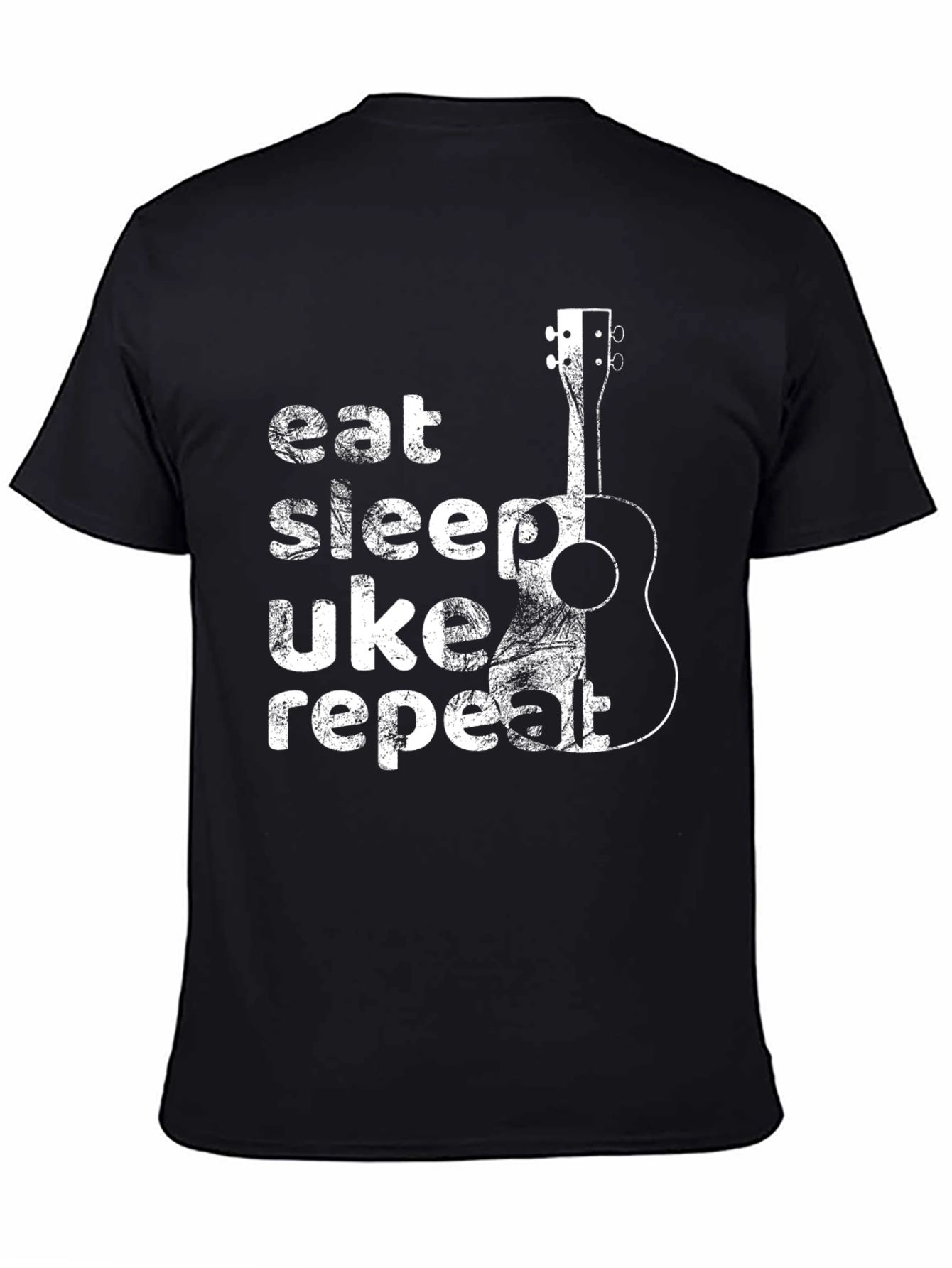 Eat Sleep Uke Repeat T-Shirt - Ukulele Lover Gift