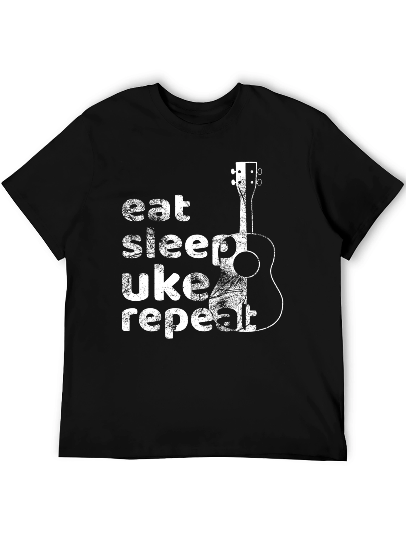 Eat Sleep Uke Repeat T-Shirt - Ukulele Lover Gift