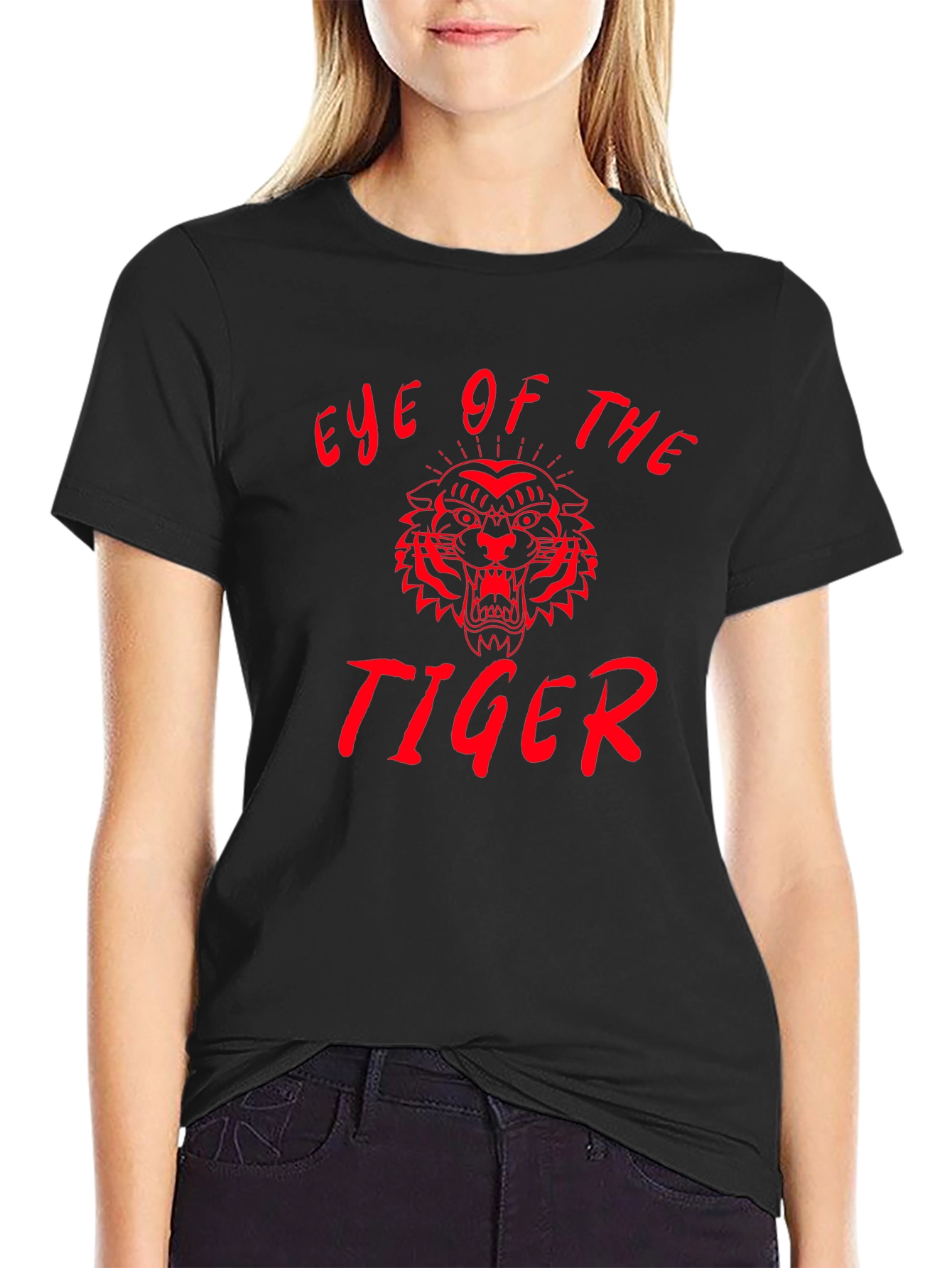 Eye of the Tiger Graphic Tee - Black