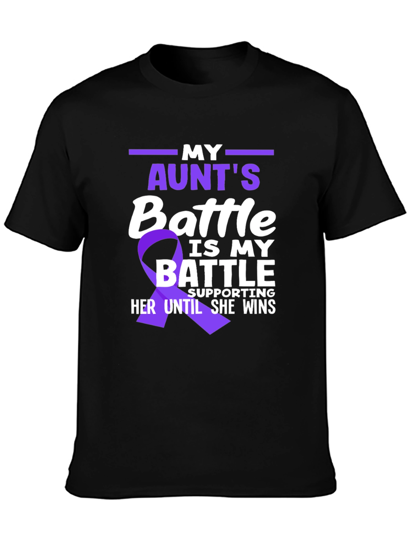 My Aunts Battle T-Shirt - Pancreatic Cancer Awareness