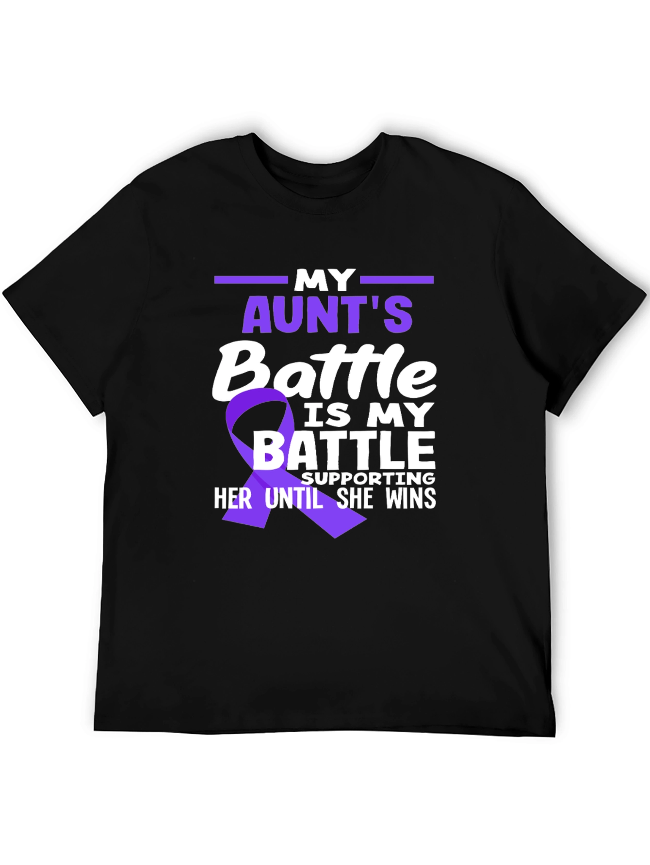 My Aunts Battle T-Shirt - Pancreatic Cancer Awareness