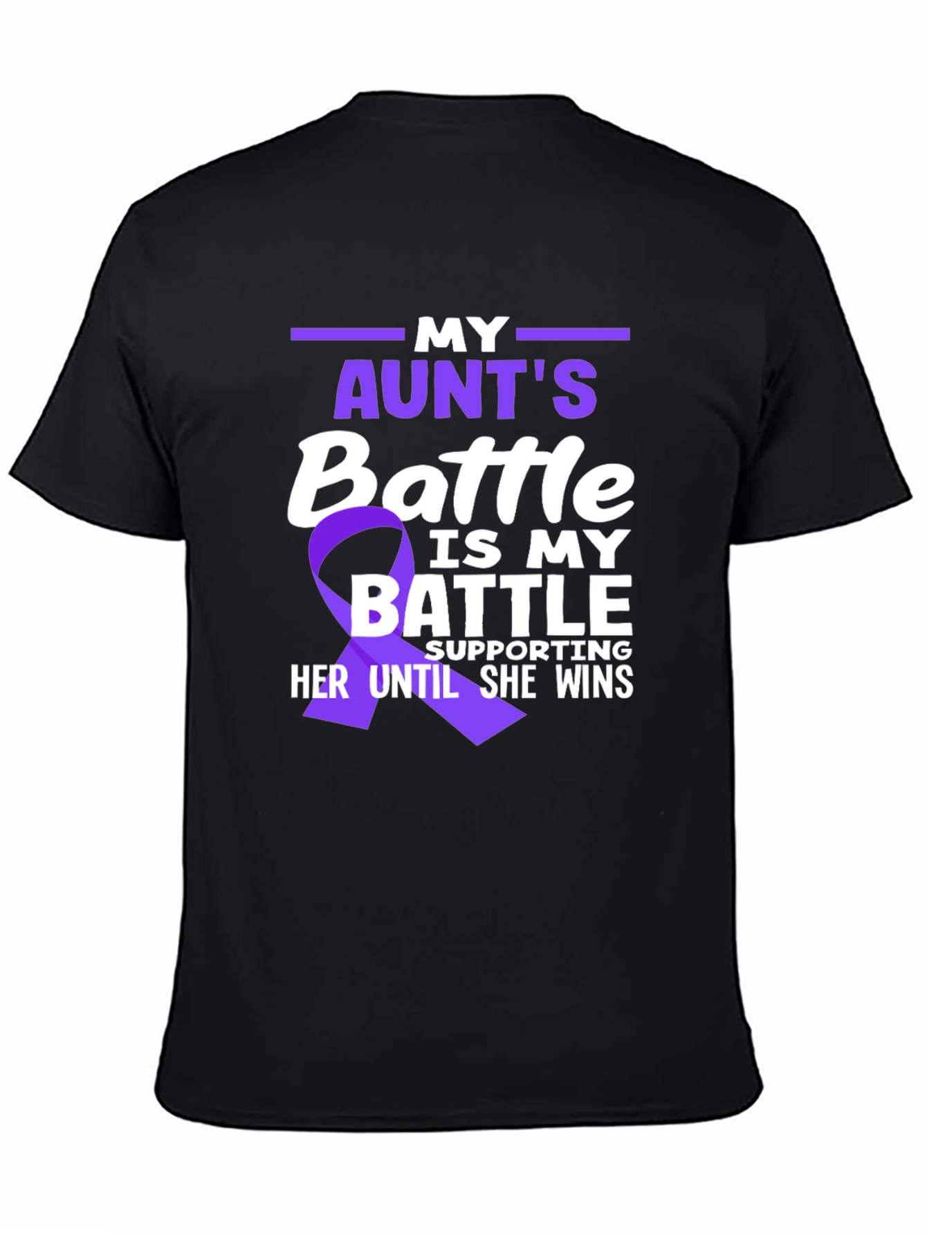 My Aunts Battle T-Shirt - Pancreatic Cancer Awareness
