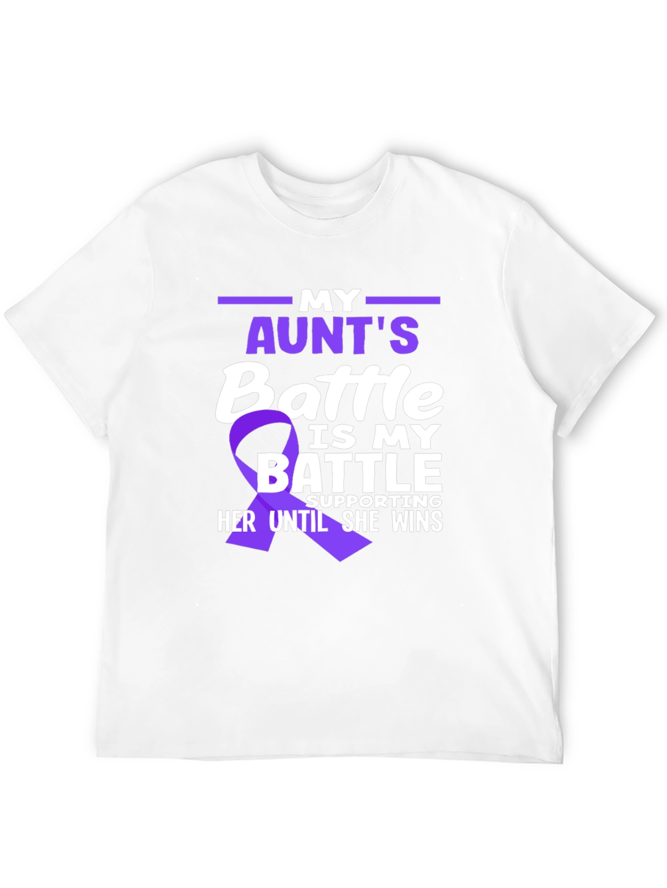My Aunts Battle T-Shirt - Pancreatic Cancer Awareness