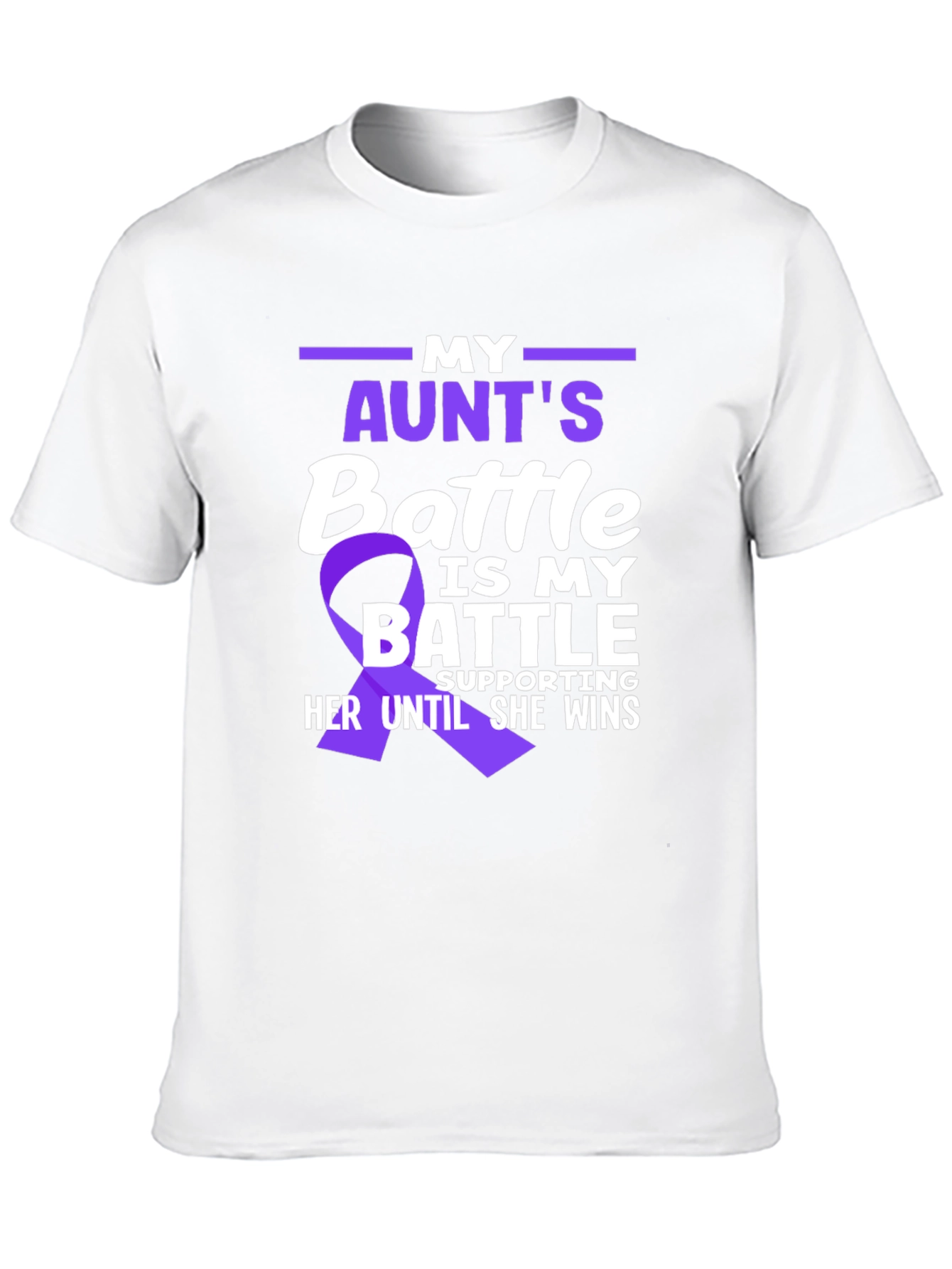 My Aunts Battle T-Shirt - Pancreatic Cancer Awareness
