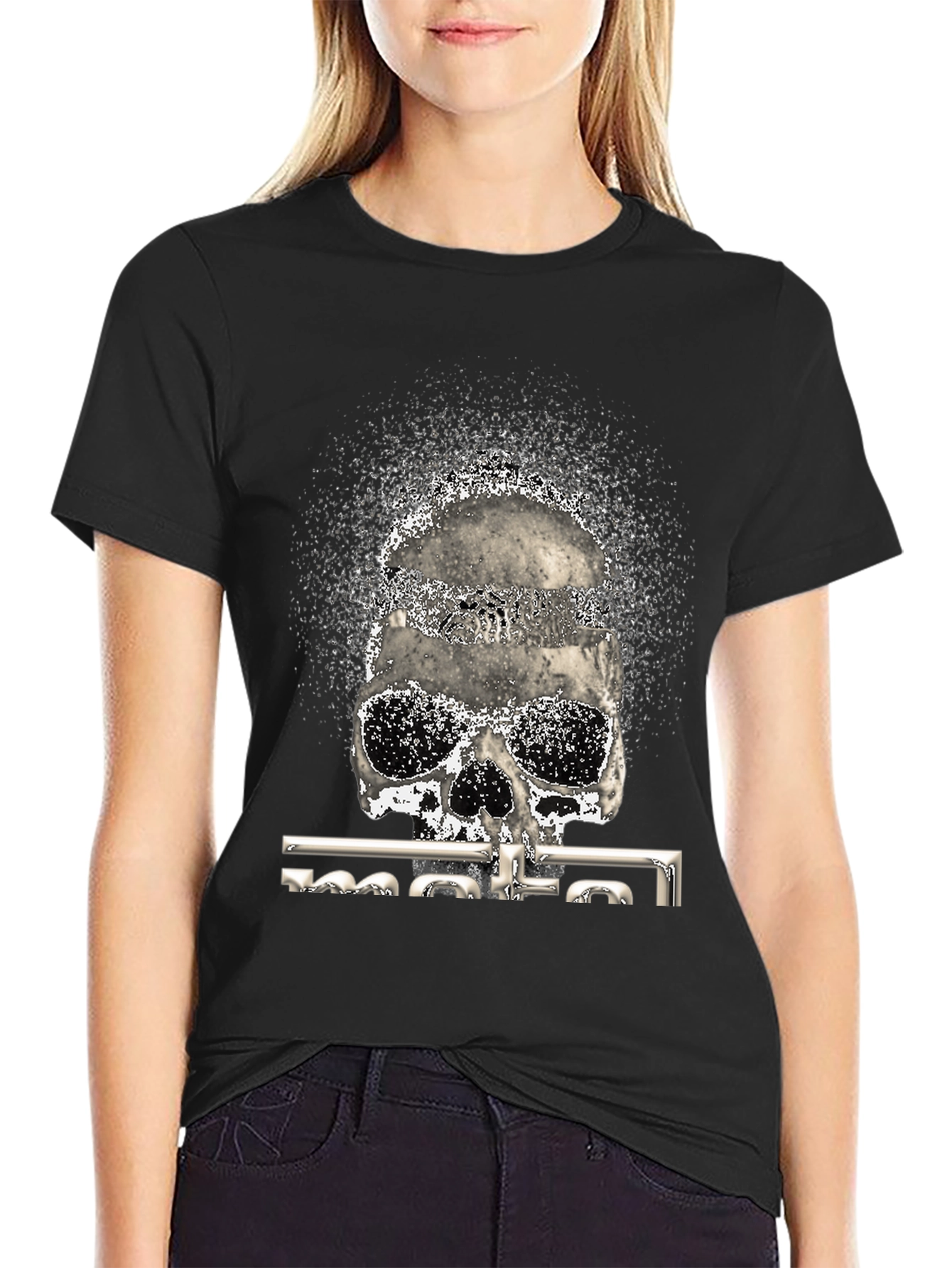 Skull Graphic Print T-Shirt